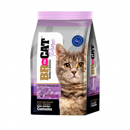 BR FOR CAT ADULTOS GATOS CASTRADOS 1 KG
